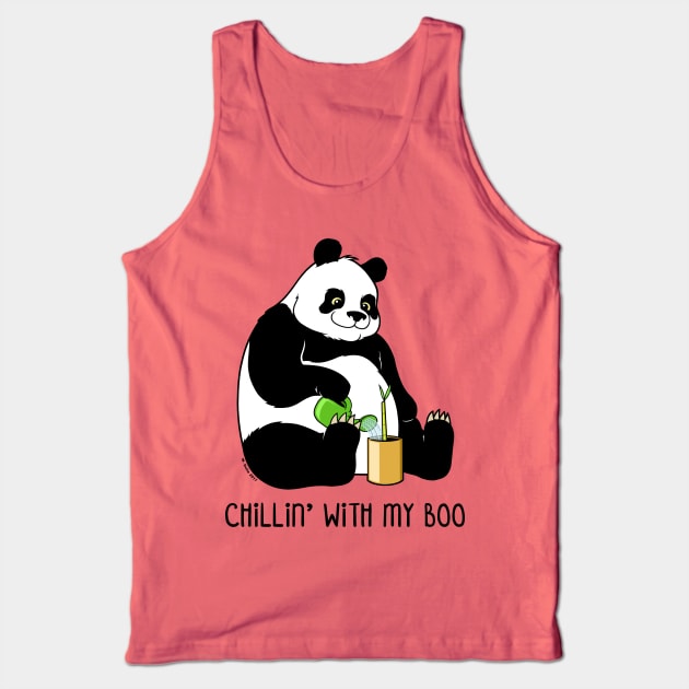 Panda's Boo Tank Top by wloem